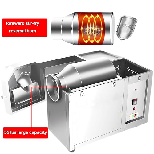 INTSUPERMAI Commercial Bean Roaster 25kg Capacity