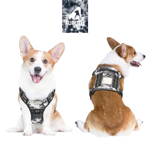 Image of AUROTH Tactical Dog Harness Medium Sized Dog No Pull Adjustable Dog Vest
