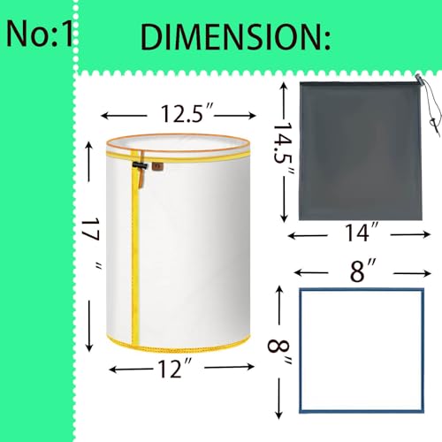 Fiqapj UI1001 5-Pack 5-Gallon All-Mesh Filter Bags 5 Gallon Filter Bag thumb #1