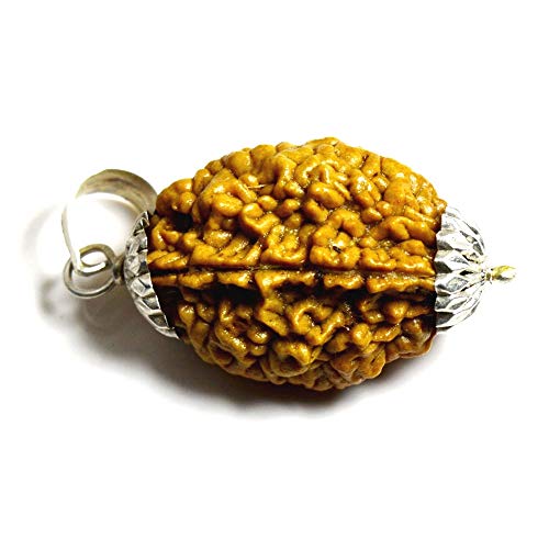 Rudraksha argent sterling ovale solution sérénité contre stress