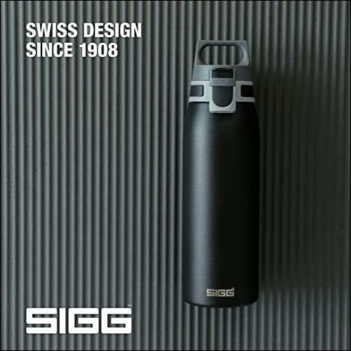Sigg - Reusable Water Bottle - Shield One - Leakproof - Recyclable - Bpa Free - Black - 34 Oz #TOP5