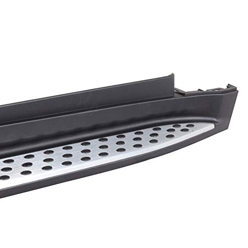 Estribos para Mercedes Benz W164 ML 2006-2011 aluminio negro y plata miniatura 5
