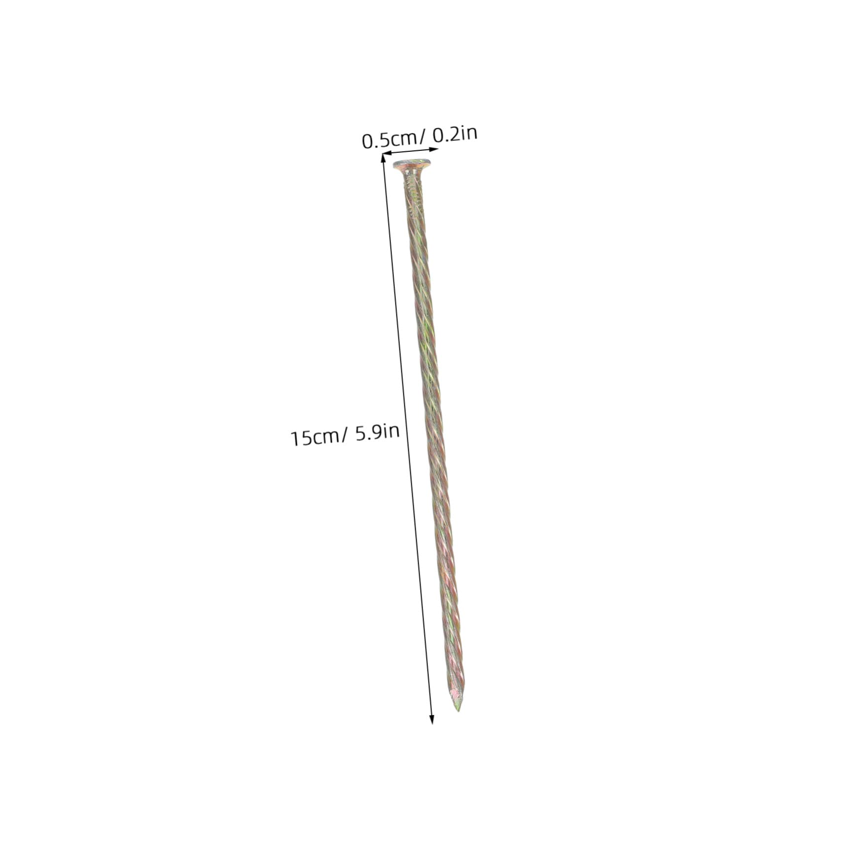 Sosoport Estacas Metálicas en Espiral Acero al Carbono de 6 Pulgadas 651 G para Césped Artificial y Bordes de Jardín para Exteriores y Césped