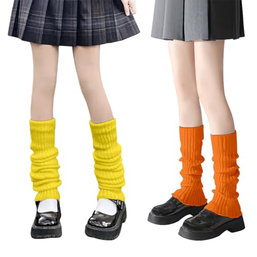 Image of 2 Pcs Leg Warmers Y2k, Leg Warmers, Y2k Accessories, Cute Kawaii Cream Legwarmers for Women Winter