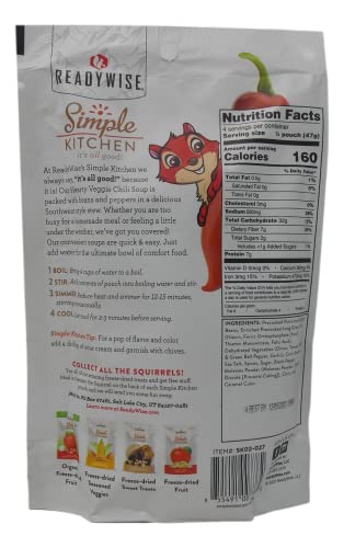 Simple Kitchen - Vegetarian Dry Soup Mix 3 Flavor Variety (1) Each: Hearty Veggie Chili, Creamy Cheddar Broccoli, Classic Chicken Noodle (4.9-6.7 Ounces) - Plus Recipe Booklet Bundle #TOP1