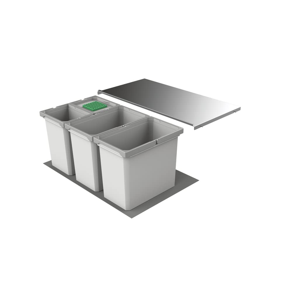 Naber Cox® Box 2T 800-4. Pojemnik na odpady, jasnoszary.