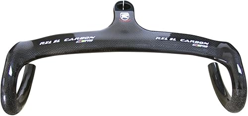RXL SL Barras de bicicleta de carretera de fibra de carbono con manillar integrado de vástago integrado, manillar de bicicleta de carretera de