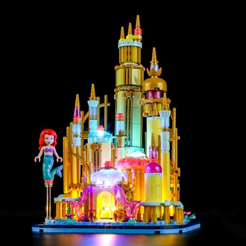 YEABRICKS LED Light for -40708 Disney Mini Disney Ariel's Castle Building Blocks Model (Building Set NOT Included)
