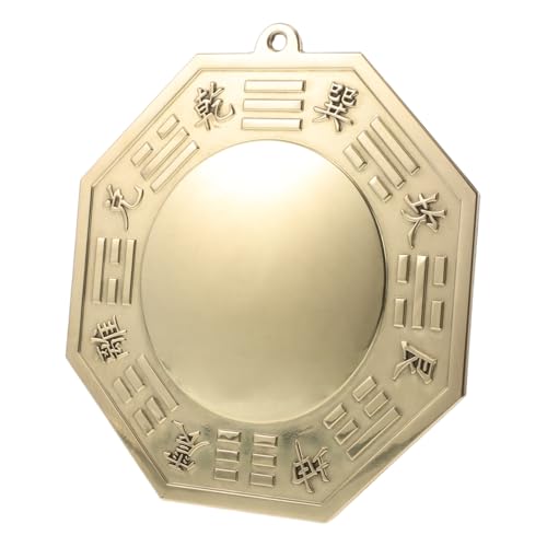 Miroir Bagua Traditionnel en Cuivre Feng Shui pour un Bureau Serein