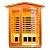 TO'GO 902VT Outdoor Sauna 2 Person, Far Infrared Sauna, Outdoor Saunas for Home, 1750 Watt Low EMF Heating Panel, Bluetooth, LCD, LED, Chromotherapy - Mahogany