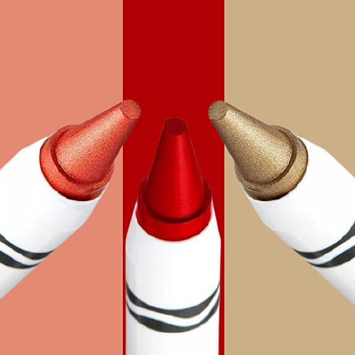 Crayola Beauty Lip Crayon Trio Sunset Vibes - Red, Mango Tango, Gold