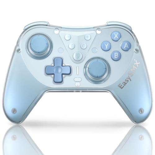 EasySMX Hall Effect Controller, Switch Pro Controller Wireless for Nintendo Switch/Lite/OLED, Switch Controller with Protective Case, Lock Button, Turbo, Rumble Vibration, Wake Up,Motion Control