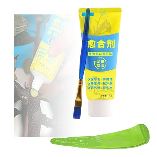 Pasta de reparación de heridas vegetales con cepillo, sellador de heridas de árboles, reducción de cicatrices, pasta curativa de plantas, protección contra cortes de árboles, agente eficaz de heridas