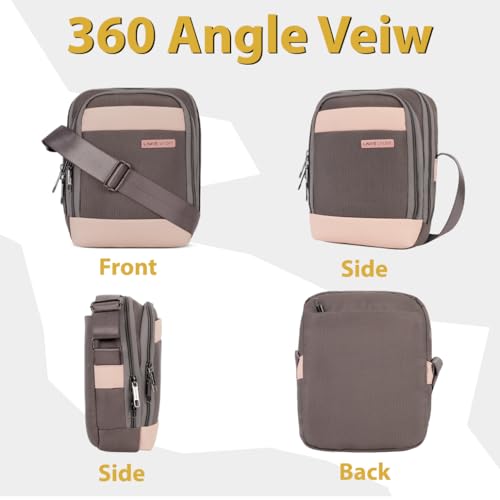 Image of Lavie Sport Athos Sling Bag | Stylish Crossbody Bag | Bag for Travel | Multipurpose Crossbody Bag with Adjustable Strap for Travel and Office Use | Shoulder Bag for Women