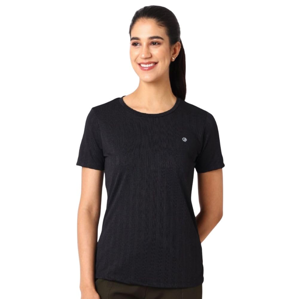 lovable sport Womens Jacquard Regular Top with Round Neck and Short Sleeves - Ventura JAQ 01-picture-38