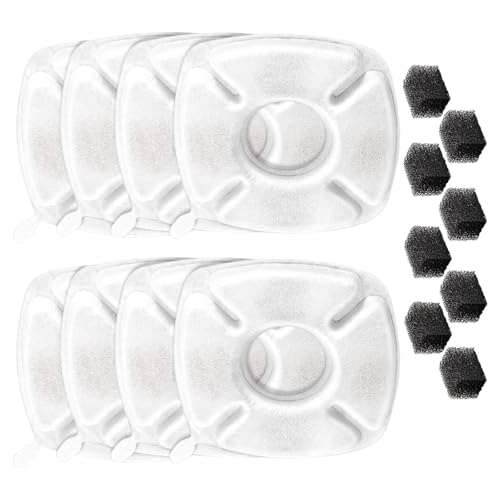 猫/犬用ウォーターディスペンサーの交換により、より良い飲用を促進するフィルター8個パックにより、猫の健康を高めます噴水交換用フィルター