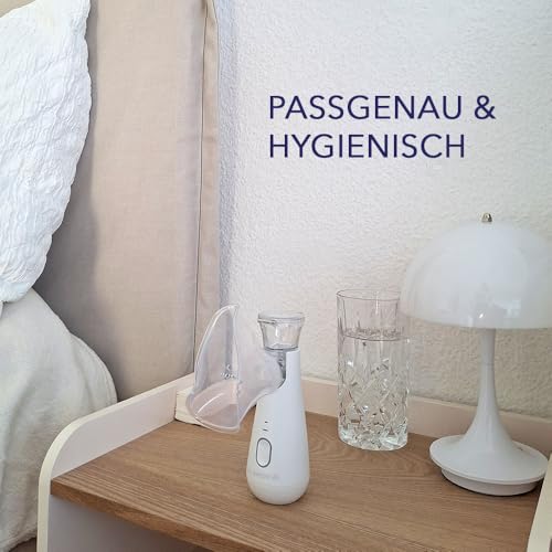 IEA Medical – Mundstück, Maske Erwachsen (3 Stück) | für Inhalator/Vernebler – sanft zur Haut, sicherer Sitz, einfache Reinigung, wiederverwendbar