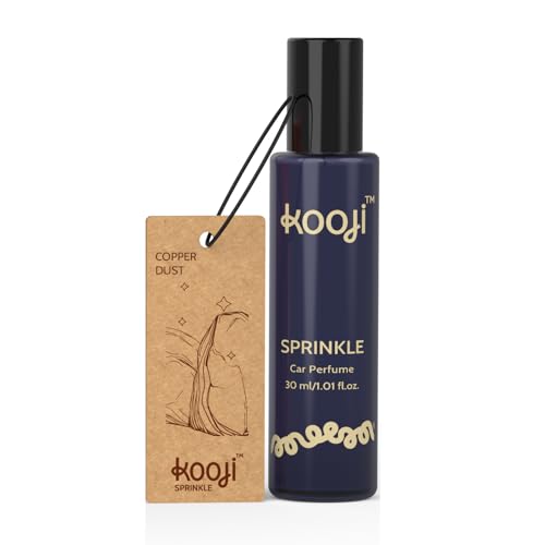 Image of KOOJI Sprinkle - Car & Home Perfumes - Copper Dust 30 ML | Premium Freshener - Metallic Amber, Smoky Woods & Warm Musks | Long-Lasting Aroma for Car, Home, Office - Up to 60 Days