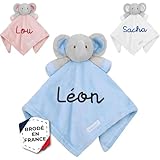 KDO MAGIC Doudou personnalisé éléphant - Peluche Personnalisable avec prénom...