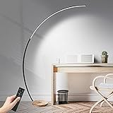 Práctico y moderno: esta elegante y minimalista luz de pie LED ofrece iluminación ajustable para su trabajo, su sueño o su luminosa sala de estar. El nivel de brillo se puede determinar según sus deseos.