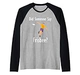 disco golf frisbee player hobby sport maglia con maniche raglan