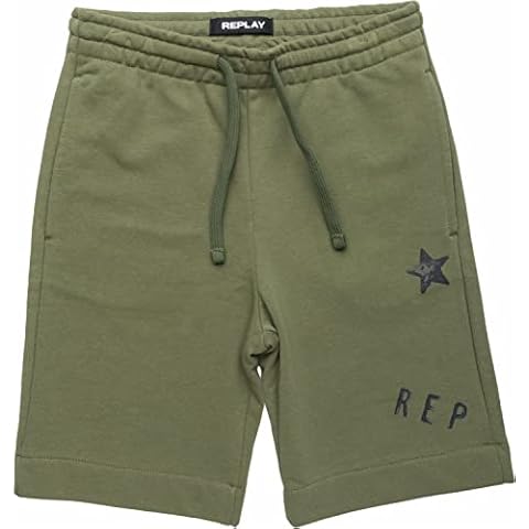 REPLAY Boy's Military Bermuda Shorts, 8 Years Cover