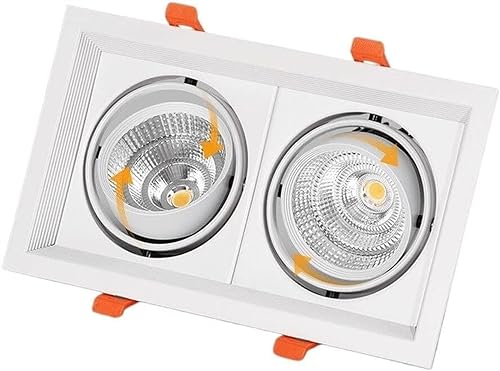 Spot LED COB 20W robuste et économique à flux lumineux réglable blanc