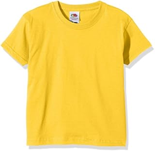Fruit of the Loom Unisex Kids Valueweight Short Sleeve T-Shirt, Sunflower, 10-11 Years (Manufacturer Size:32)