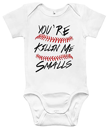 Rapunzie You're Killin Me Smalls Baby Bodysuit Sandlot Baby Clothes for Boys and Girls (12-18 Months, White)