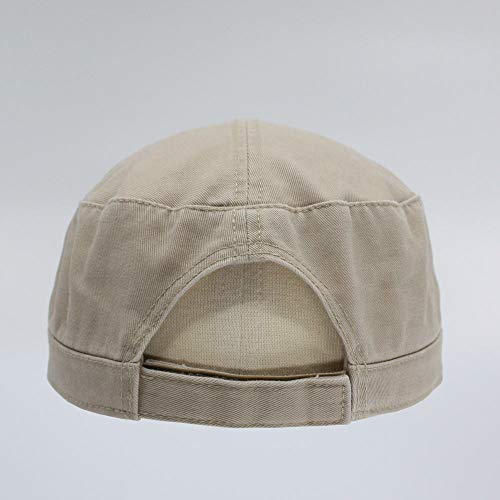 Image of The Vintage Year Heavy Stitching Washed Cotton Cadet Hat - Durable Military Baseball Cap for Men & Women, Outdoor Casual Wear