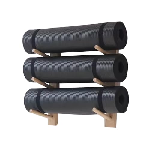 Support pour tapis de yoga mural 6 couches étagère pour coin de fitness zen