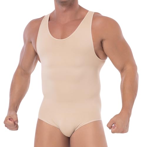 Mens Full Body Shaper Mens Shapewear Bodysuit Tummy Control Compression Undershirt Thigh Slimmer Fajas Para Hombres