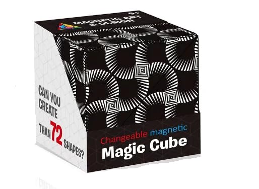 DOCHAS Kid Magnetic Cube Puzzle Box Infinity Cubes Fidget Cube 36 Rare Earth Strong Magnets Transforms Into Over 70 Shapes Magic Cube 3D Magnetic Fidget Cube Puzzle Game Shape Shifting Cube (Black) (B0CSDP99S9) Amazon Price History, Amazon Price Tracker