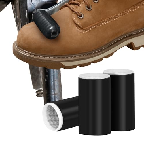 KAMBOLLY 3PCS Motorcycle Shifter Shoe Protector, Shrinkable Gear Shift Cover for Motorcycle Shoes, para Motos Accessories for Men Women, Quick Install Rubber Pads for Motorbike Footwear Boots