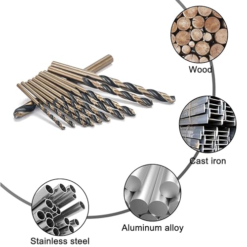 TOP-VIGOR 14mm Reduced Shank Twist Drill Bits, 14mm Metal Drill Bits for Hard Steel with 10mm Shank, HSS 4341 Cutting Diameter Drilling Bits for Stainless Steel Alloy Metal Plastic Wood 5 TOP-VIGOR 14mm Reduced Shank Twist Drill Bits, 14mm Metal Drill Bits for Hard Steel with 10mm Shank, HSS 4341 Cutting Diameter Drilling Bits for Stainless Steel Alloy Metal Plastic Wood - Image 5