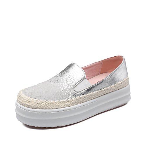 Mocassins en cuir de porc respirant style Lippi Lin bicolore à semelle muffin pour femme