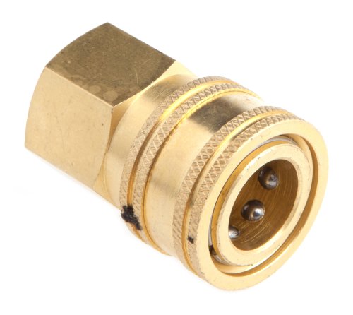 Forney 75129 Pressure Washer Accessories, Quick Coupler Female Socket, 3/8-Inch Female NPT, 4,200 PSI, Brass