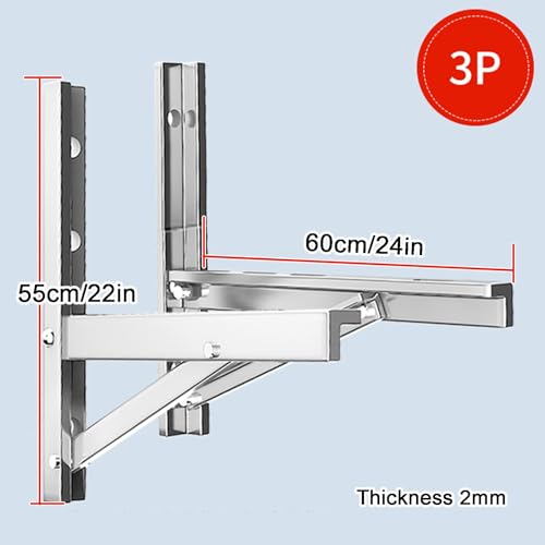 Support mural extérieur en acier inoxydable 304 robuste pour climatisation mini-split - 2