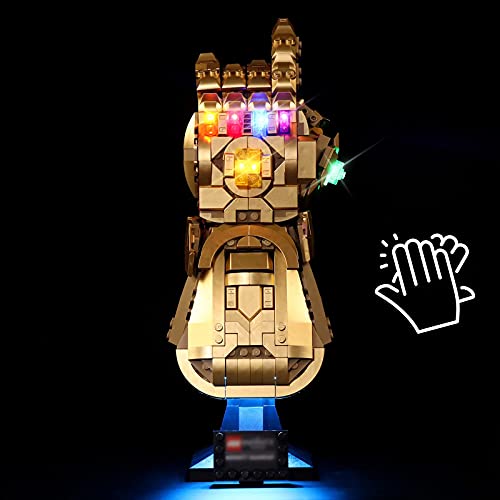 LED-Licht für Lego 76191 Infinity Gauntlet Collectible Bausatz, Dekoration Lichter für Thanos rechte Hand Gauntlet… – Bild 3