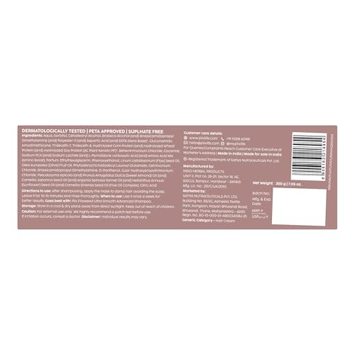 Image of PLIX THE PLANT FIX Flaxseed Keratin Smoothening Mask for Deep Nourishment & Salon-Like Shine | Plant Keratin PF | Flaxseed Oil | Softer, Smoother Hair | For Men & Women