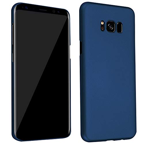 Custodia per Samsung Galaxy S8 PLUS in METALLO - Rigida Cover Protettiva Sottile con Bordo Protezione - Back Hard Case Ultra Bumper Antiurto Guscio slim azzurro plastica