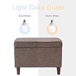 Spatial Order 24" Dinah Collection Storage Ottoman - Chocolate Brown - Image 6