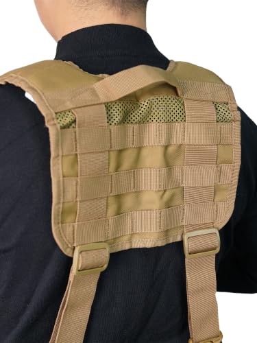 Image of MELOTOUGH Tactical Suspenders for Duty Belt,Breathable Padded Adj H-Harness w /YKK Hooks,Heavy Duty Police Law Enforcement
