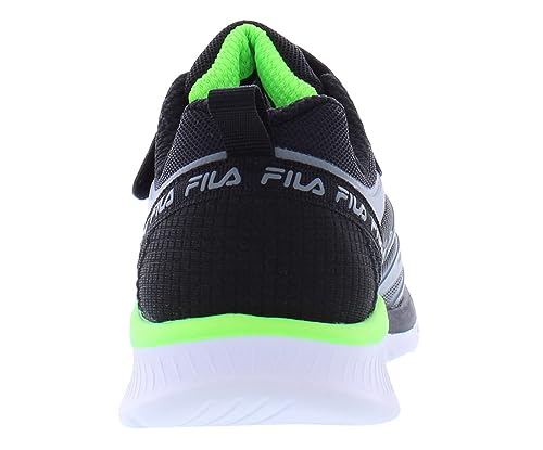 Fila Galaxia 5 Strap Y Boys ToddlerYouth Sneaker 105 M US Little Kid GreyBlackSafety Green4