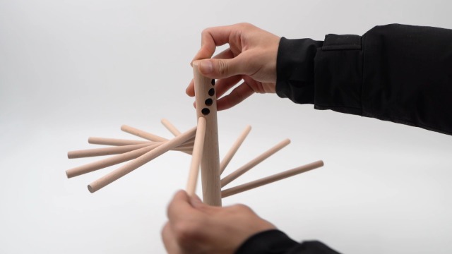 Support De Séchage De Pâtes En Bois De Hêtre Pliable - Rack à Nouilles Pour Pâtes Maison - Installation Rapide Et Compact Séchage Spaghetti Fait Maison