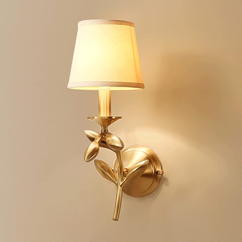 Lámpara de pared vintage de latón para decorar la zona de TV en salas de estar y dormitorios