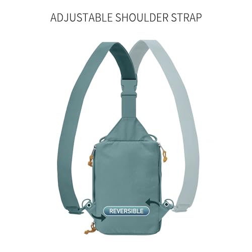 Image of FASTFAIRY Lightweight Waterproof Trendy Sling Bag: Nylon Crossbody Shoulder Purse - Traveler Commuter Women -Trip Vacation