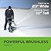 Greenworks 80V (75+ Compatible Tools) 20” Brushless Cordless Snow Blower, 2.0Ah Battery and Charger Included