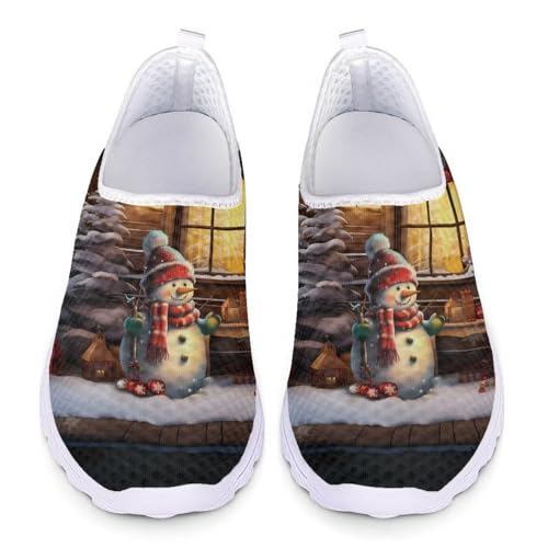 Walking Shoes for Women Men Sports Sneaker Flat Mesh Shoes Breathable Trainers3