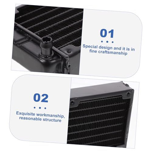 Radiador refrigeración líquida PC disipador aluminio CPU 5